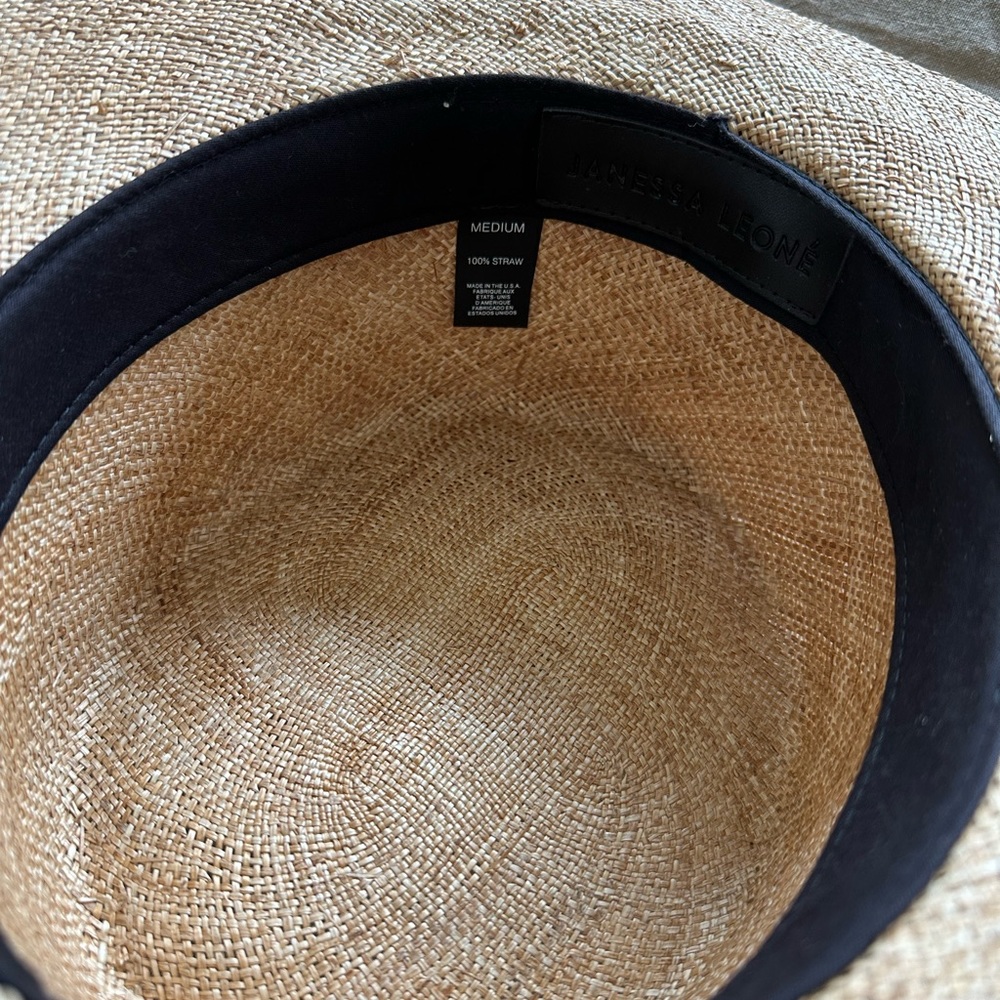 Janessa Leone straw hat GREAT CONDITION - Picture 2 of 5